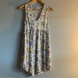 dRA Los Ángeles Polka Dot Flower Print Dress Size XS
